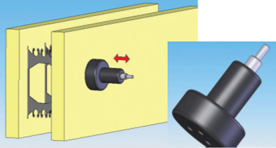 Giraffe Black Rattler - External Concrete Wall Vibrator