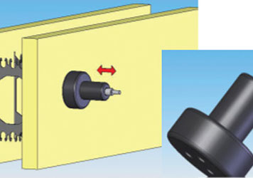 Giraffe Black Rattler - External Concrete Wall Vibrator