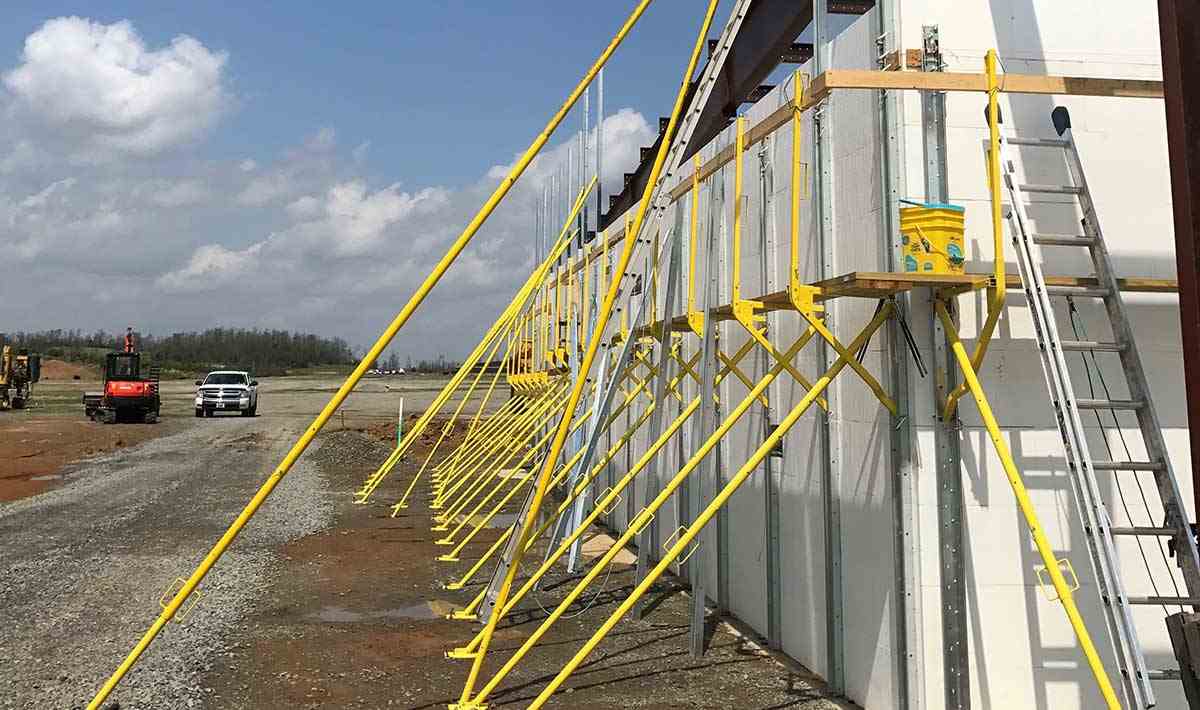 The ICF Bracing System - Alignment & Scaffolding - ICF Wall